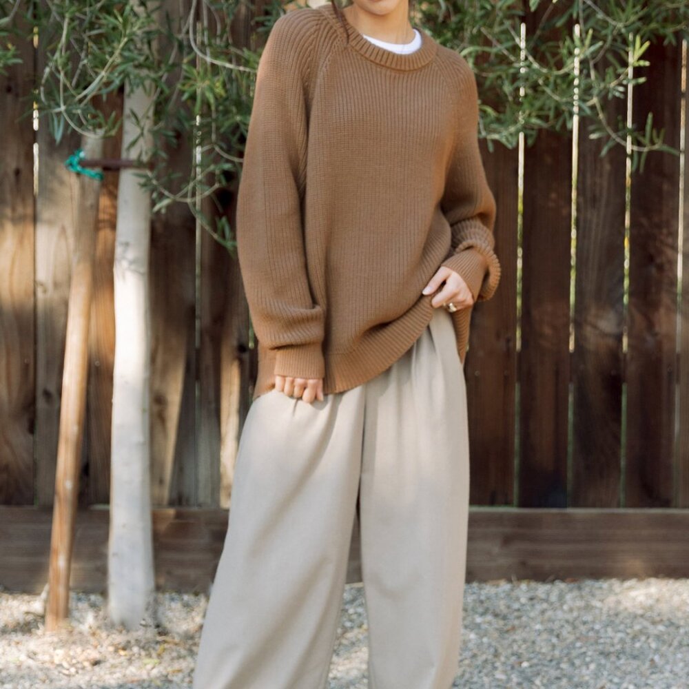 Jenni Kayne Oversized Cotton Fisherman (Beechwood)